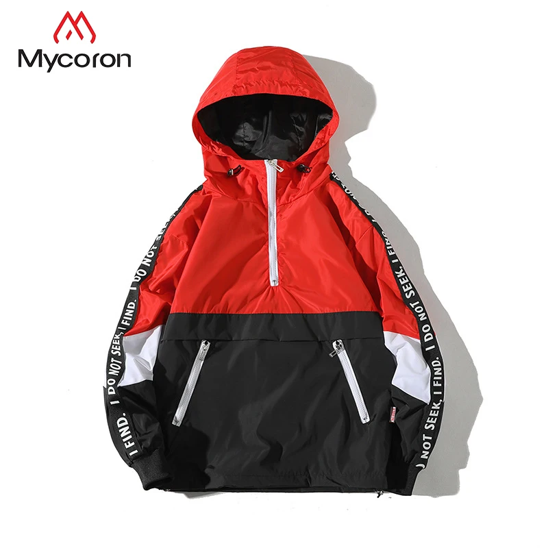 MYCORON HipHop Hooded Jackets Men New Patchwork Color Block Pullover Jacket Waterproof Spring Hooded Coats Men Jackets chaquetas
MYCORON HipHop Hooded Jackets Men New Patchwork Color Block Pullover Jacket Waterproof Spring Hooded Coats Men Jackets chaquetas