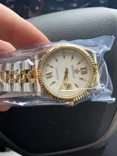 Reginald-Reloj de negocios para hombre y mujer, pulsera de acero, reloj de cuarzo dorado, regalo de San Valentín