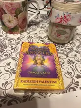 Cartas de Tarot con Ángel, respuestas, tarjetas de oráculo, baraja de cartas de juego para Familia, amiga, inglesa, entretenimiento, 2020