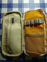 Angoo-Estuche clásico de bolsillo para bolígrafos, bolsa de almacenamiento de papelería plegable, organizador para viaje de cosméticos, para estudiantes, A6449