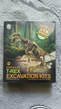 Kit de excavación de fósil de dinosaurio para niños, juguete de arqueología educativa, exquisito juego jurásico, figura de acción, esqueleto, modelo regalo