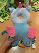 Cojín de protección para la cabeza de bebés recién nacidos, reposacabezas suave de dibujos animados, almohadas de seguridad, mochila con estampado de mariposa, protección contra caídas