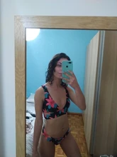 Zrtak-Bikinis con volantes para mujer, traje de baño femenino, bañador con lazo de encaje, conjunto de Bikini estampado, ropa de playa con cordón 2021