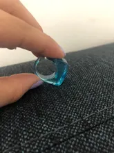 FFLACELL 2020 de moda de verano de acrílico geométrico Irregular bola de cristal transparente resina anillos de colores para la joyería de las mujeres regalos