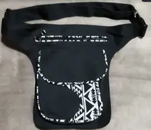 Annmouler-riñonera Vintage de gran capacidad para mujer, bolso de tela de retales para teléfono, bolsillo, cinturón ajustable