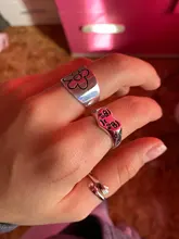 925 anillos de plata esterlina genuinos de 2 capas para mujer, anillos negros finos minimalistas de Gema circular, joyería tallada S925