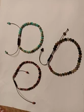 Pulsera de cuentas de piedra ajustable de 4MM para mujer, brazalete tejido de ágatas naturales, jaspe, ónix, lapislázuli, regalo de Año Nuevo, joyería