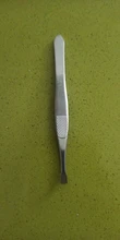 1 Uds cejas pinzas para vello profesional eliminación de vello de cejas pinzas de punta plana de herramienta de acero inoxidable conveniente pequeño No óxido