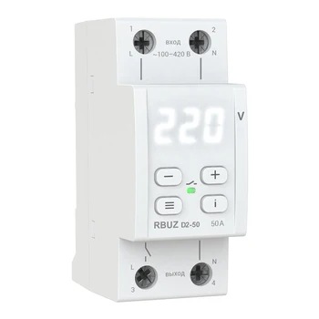 Rbuz d2-50 voltage relay for voltage monitoring in single phase network with thermal protection in compact package
Rbuz d2-50 voltage relay for voltage monitoring in single phase network with thermal protection in compact package