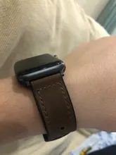 Correa de silicona + cuero para Apple watch, banda de reloj de cuero genuino de 44mm, 40mm, 42mm y 38mm, iWatch series 5 4 3 SE 6