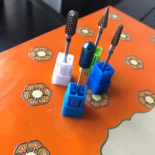 Carburo de tungsteno de MM broca para fresa fresas eléctrica uñas taladro cutícula de pedicura limpiar herramientas para manicura amortiguadores de taladro