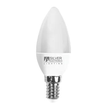 Candle LED Light Bulb Silver Electronics ECO E14 5W A+ 
Candle LED Light Bulb Silver Electronics ECO E14 5W A+