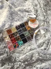 1323 Uds. Kit de cuentas de piedras preciosas irregulares con cuentas espaciadoras cierres de langosta anillos de salto elásticos para suministros de joyería DIY