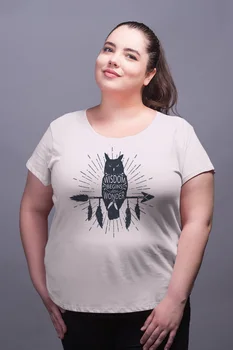 Angemiel Wear Black Wıngs Owl White Women Cotton Large Size T-Shirt
Angemiel Wear Black Wıngs Owl White Women Cotton Large Size T-Shirt