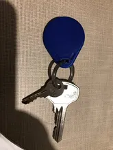 LLavero de Acero inoxidable plano para hombre y mujer, llavero de 20MM, 25MM, 28MM, 10 unidades por paquete