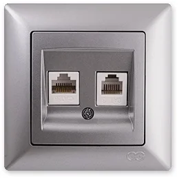 PnpnElectrıc Gns Visage Ambiance Metallic Silver Data + Numerical Socket (RJ45 Cat6 + Cat3) Data + Telephone Socket
PnpnElectrıc Gns Visage Ambiance Metallic Silver Data + Numerical Socket (RJ45 Cat6 + Cat3) Data + Telephone Socket