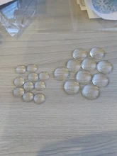 Cabujón de vidrio transparente para fabricación de joyería DIY, 10 Uds., cabujones redondos de espalda plana de 6/8/10/12/14/16/18/20/25/30mm