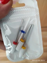 Broca de clavo de cerámica para manicura, cortador para retirar esmalte de Gel, accesorios de uñas, punta de corte de cerámica