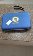 Huleson-funda rígida para raqueta de tenis de mesa, accesorio profesional, cuadrada, resistente al agua, de gran capacidad, para juego de doble raqueta