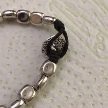 Anslow-pulsera de cristal rosa y azul para mujer, nuevo diseño hecho a mano, cuerda de envoltura, cuentas, regalo, joyería para mujer, LOW0735LB