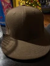 Gorras de sombreros nuevo 9 tamaños ajuste camionero York cerrado para Bill Hiphop liso de béisbol Snapback blanco plana sólida visera Brim Era