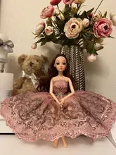 Cuerpo de 12 muñecas de articulaciones movibles para muñeca barbi, cuerpo de muñeca desnuda de plástico sólido para pastel, hornear Princesa, con cabeza