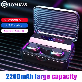 TWS Wireless Earphone LED Display 2000mAh 5.0 Bluetooth Headphone Waterproof Earbuds For Phone Sport Wireless Bluetooth Headsets
TWS Wireless Earphone LED Display 2000mAh 5.0 Bluetooth Headphone Waterproof Earbuds For Phone Sport Wireless Bluetooth Headsets