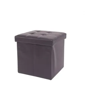 Mobili Rebecca Storage Ottoman Cube Stool Black Faux Leather Lined 38x38x38
Mobili Rebecca Storage Ottoman Cube Stool Black Faux Leather Lined 38x38x38