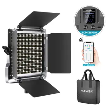 Neewer 660 LED Video Light, Dimmable Bi-Color Photography Lighting Kit with APP Intelligent Control System for YouTube Studio
Neewer 660 LED Video Light, Dimmable Bi-Color Photography Lighting Kit with APP Intelligent Control System for YouTube Studio