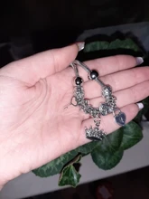 Pulsera con forma de llave de corona antigua para mujer, Original, abalorio de 6 colores, cuentas de cristal, pulsera y brazalete, regalos de joyería DIY