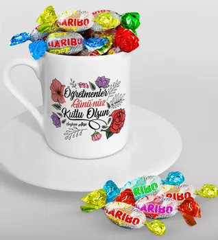 Personalized Teachers Days Happy Turkish coffee Cup and Haribo Candy Gift Seti-5
Personalized Teachers Days Happy Turkish coffee Cup and Haribo Candy Gift Seti-5