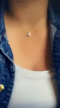 Collar de hilo de pescar transparente para mujer, cadena Invisible con diamantes de imitación, regalo para mujer, gran oferta