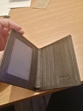 Mini cartera pequeña de cuero genuino para hombre, monedero Delgado, Vallet, tarjetero corto, Kashelek Partmone