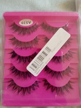 Pestañas postizas largas y naturales para mujer, extensión de pestañas postizas gruesas hechas a mano, accesorios de maquillaje de belleza, 5 pares