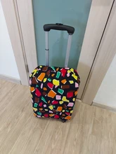 Wehyah-funda de equipaje elástica, accesorios de viaje, estampado a rayas, antipolvo, 18 -20, funda protectora sólida ZY133