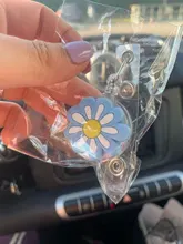 Clip de carrete retráctil para insignia de Tarjeta De Nombre, soporte antipérdida para insignia de identificación para enfermera, maestro, estudiante, clip de cinturón con tarjetero de flor