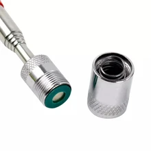 Palo de recogida magnético de 19-69CM, extensor telescópico, bolígrafo de imán de barra de succión para recogedor de metal, herramienta de recogida con LED