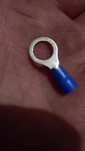 10-100 unids/set RV2 terminales aisladas de anillo azul Cable Conectores eléctricos de crimpado 16-14 AWG Kit M3/M4/M5/M6/M8
