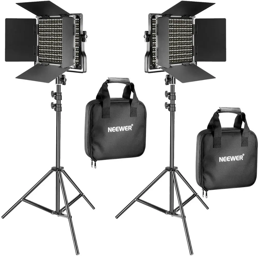 Neewer 2 Pieces Bi-color 660 LED Video Light and Stand Kit :Dimmable Light + Light Stand for Studio Photography Video Shooting
Neewer 2 Pieces Bi-color 660 LED Video Light and Stand Kit :Dimmable Light + Light Stand for Studio Photography Video Shooting