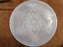 Molde de resina para Tarot, estera de adivinación, bandeja rodante de resina, molde de silicona para tarjeta de Tarot del día, moldes de Epoxy para decoraciones