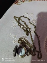 Reloj de bolsillo de cuarzo de moda popular de bronce vintage retro colgante collar de cadena reloj de bolsillo vestido relojes hommes et femmes 03 *