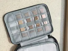 Caja organizadora de relojes de viaje con 18 ranuras para Apple Watch, caja de almacenamiento de correa de reloj, doble capa