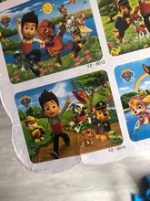 Rompecabezas de madera de la patrulla canina para niños, juguete educativo de aprendizaje temprano para regalo de Navidad