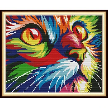 7 colour the cat Animal Embroider DIY Counted Printed Canvas Chinese Handwork Print Cross Stitch DMC 14CT 11CT Needlework Sets
7 colour the cat Animal Embroider DIY Counted Printed Canvas Chinese Handwork Print Cross Stitch DMC 14CT 11CT Needlework Sets