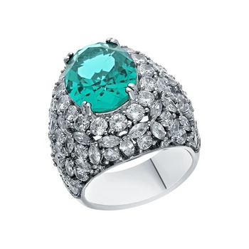 Silver ring with cubic zirconia sunlight sample 925
Silver ring with cubic zirconia sunlight sample 925