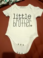Ropa a juego para la familia, pelele con letras de Little Brother para bebé y niño, camisetas informales para niño, 2017