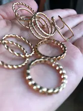 Tocona-Conjunto de anillos de unión para mujer, de Color dorado y plateado geométrico Simple, conjunto de anillos de cristal, abalorio, anillo, regalo de joyas de fiesta 9927