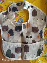 Uds bebé impermeable Baberos para comer Unisex lavable moda Baberos para niñas y niños mancha y resistente al olor de moda bebé babero