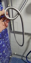 Manguera gruesa de ducha, tubería de agua blanda, cromada a prueba de explosiones, accesorios de baño, 1,5 m O 2m