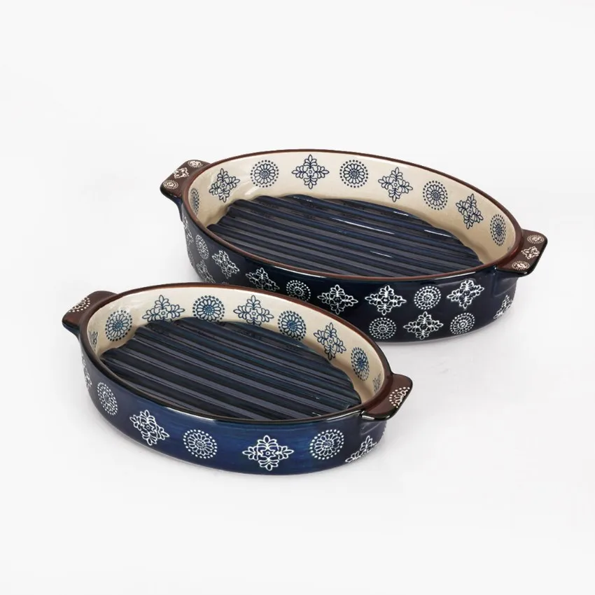 2 Pieces Cemile Retro Porcelain Oval Oven Container + 2 Pieces Nihale Oven with Gift Container Quality porcelain meat chicken fi
2 Pieces Cemile Retro Porcelain Oval Oven Container + 2 Pieces Nihale Oven with Gift Container Quality porcelain meat chicken fi